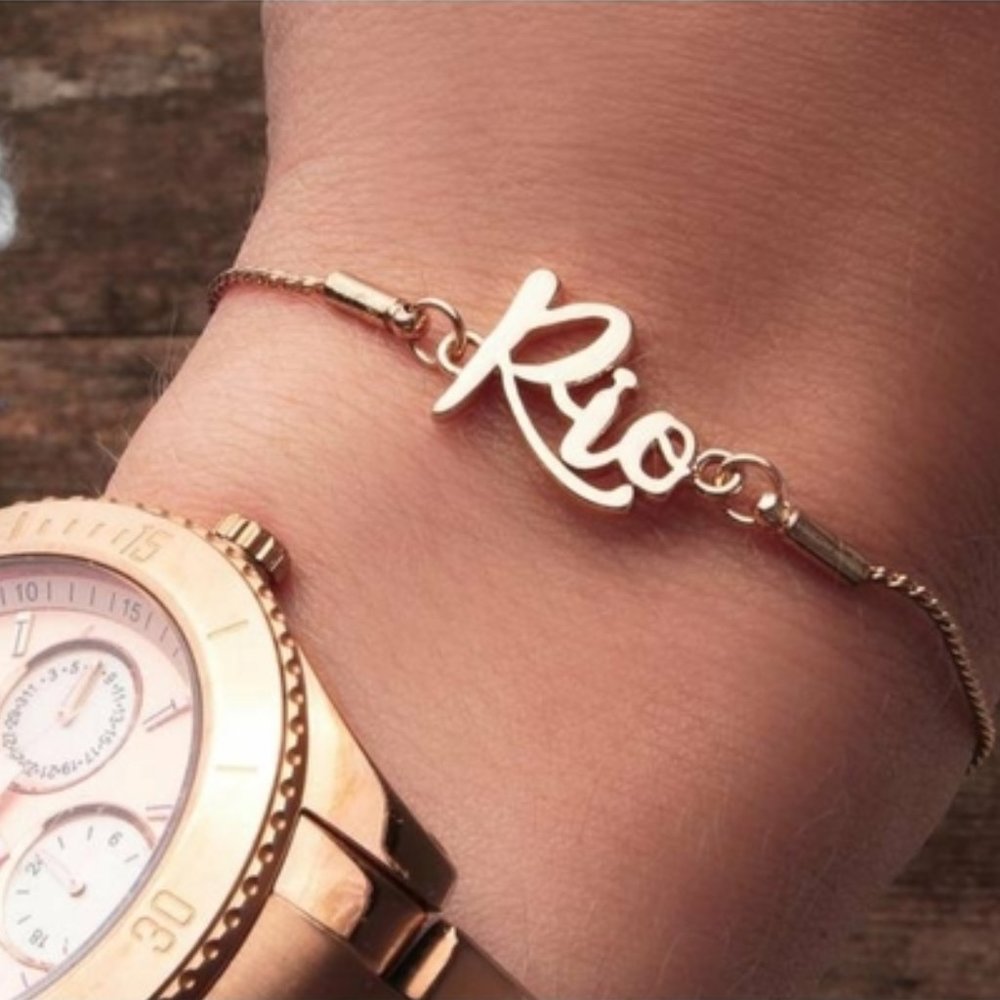 Ashley Bridget 'Rio' 14K Gold Plated Bracelet